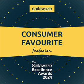 Consumer Favourite Award for Inclusion at the Sailawaze Excellence Awards 2024 Consumer Favourite Award for Inclusion at the Sailawaze Excellence Awards 2024